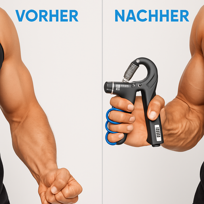 GripMaster - verstellbarer Hand- und Unterarmmuskulatur Trainer - ideal für Unterwegs